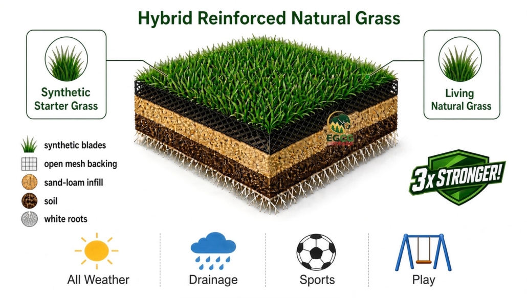 EliGrass Artificial Grass Hybrid Grass